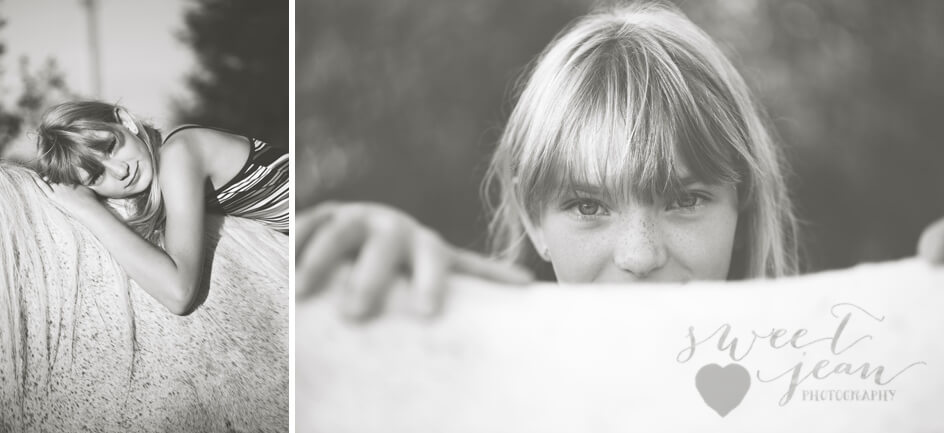 a girl and her horse Roseville Child Photographer