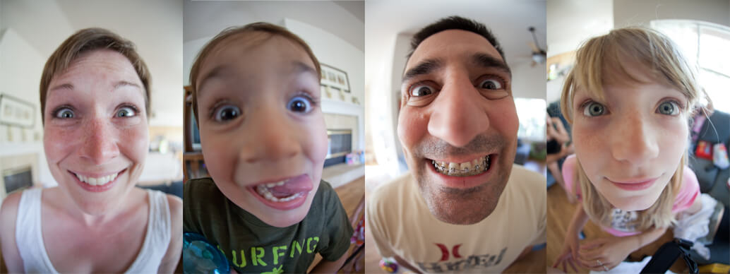 portraits with a fisheye lens