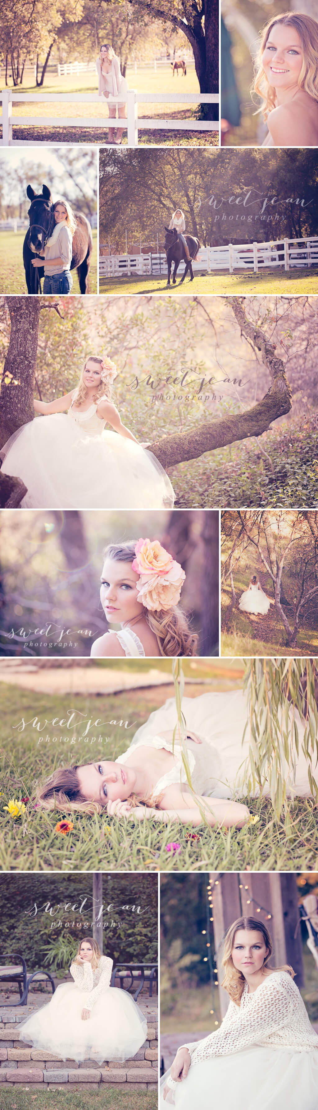 Gorgeous senior portrait session horseback