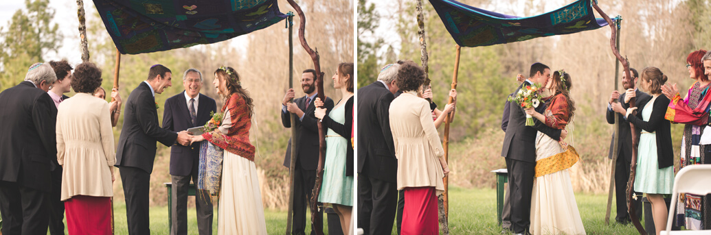 Nevada City Wedding Photographer First Kiss