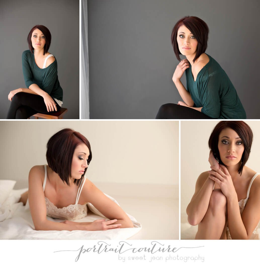 Beauty portrait brunette, short hair, Sacramento Glamour Photographer