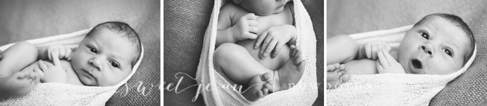 Roseville Photography Studio Newborn awake