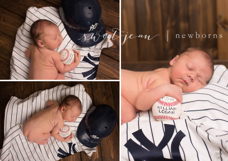 Roseville Photography Studio Newborn new york yankees