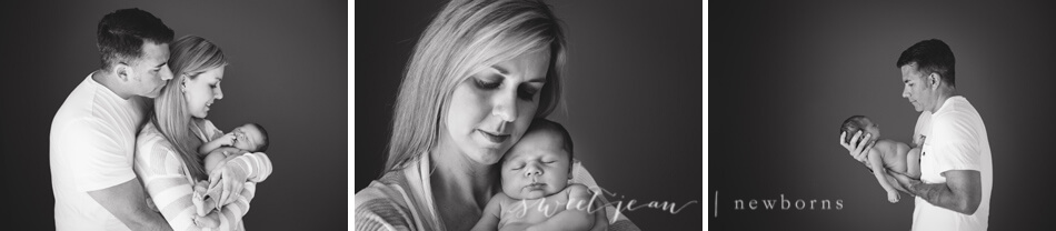 Roseville Photography Studio Newborn with parents