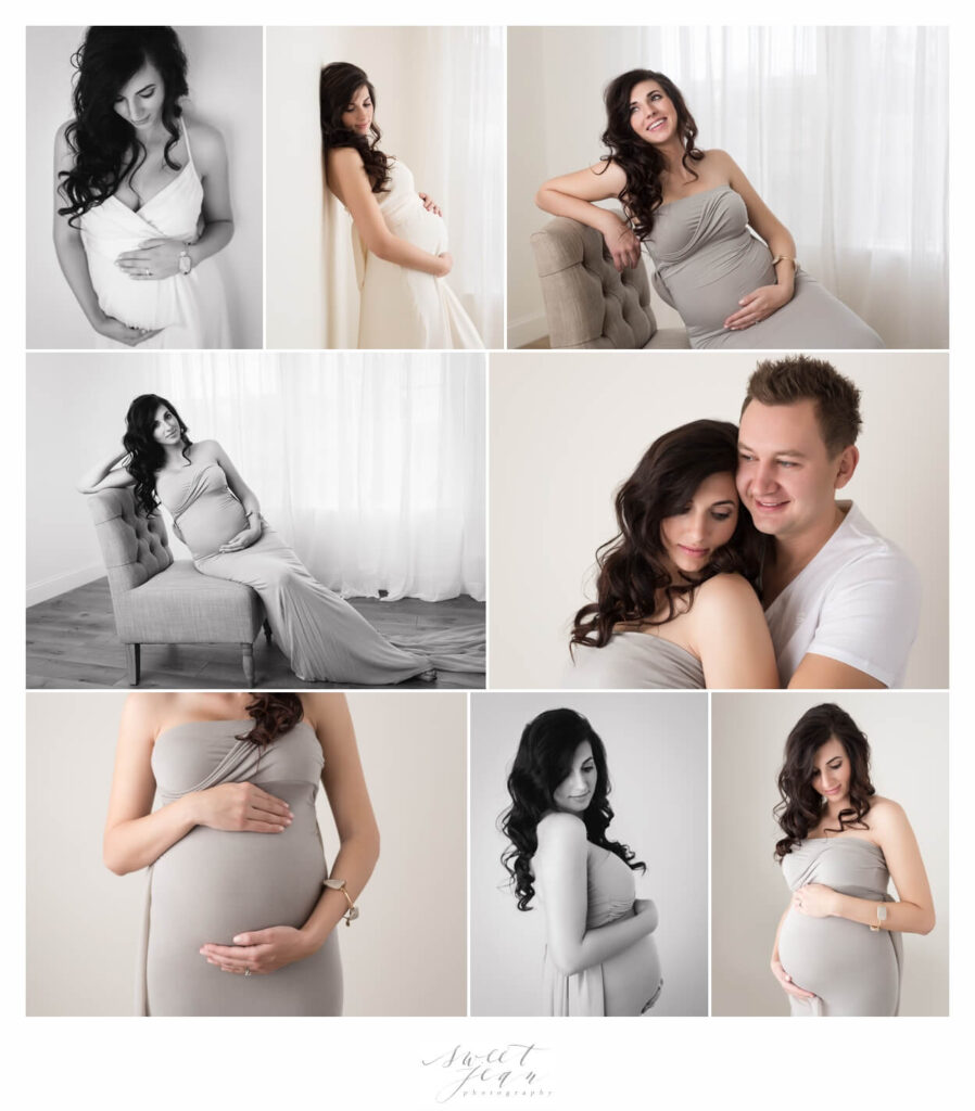 Lovely Studio Maternity Session Roseville Photographer