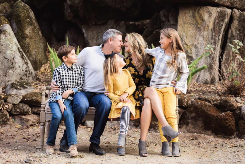 Sweet Jean Photography Family on bench